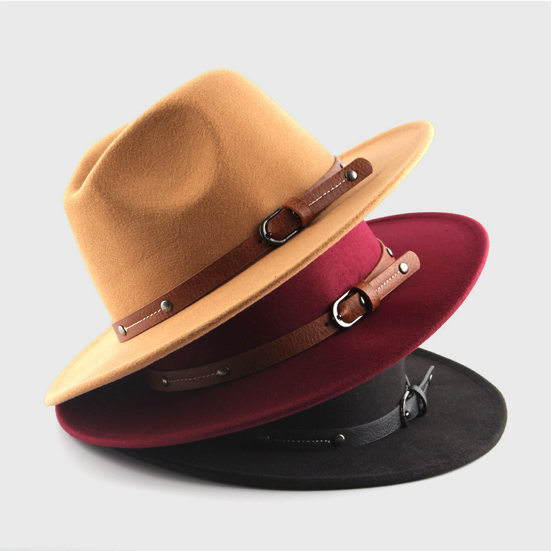 Fedora Hat Wool - Yün fötr şapka kadın erkek kış