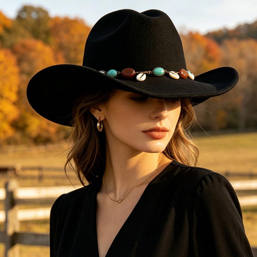 Fedora Hat Wool - Yün Keçe Fötr Şapka, Unisex Batı