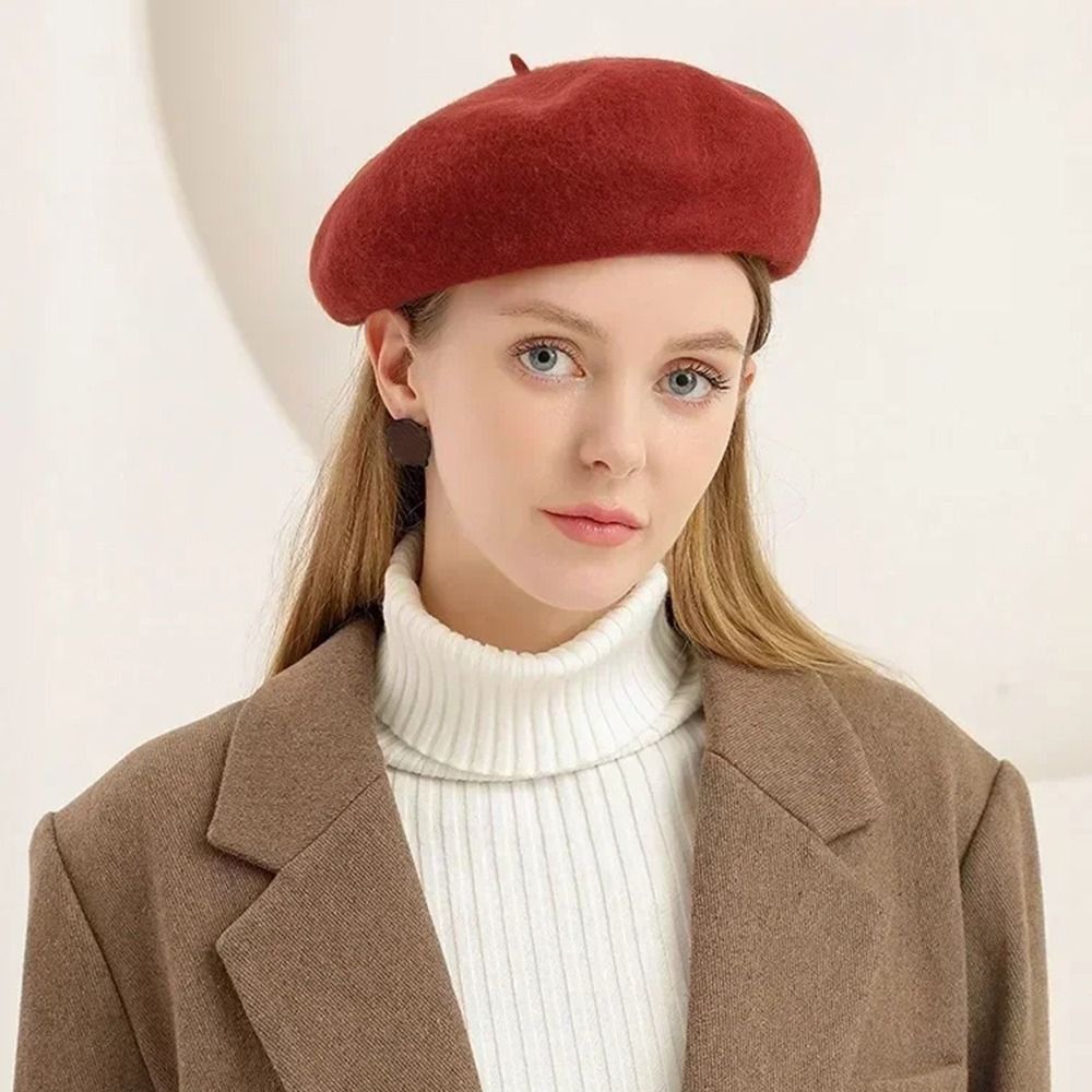 Moda Sıcak Kışlık Yün Bere Şap - Beret French Wool incelemesi ve fiyatı