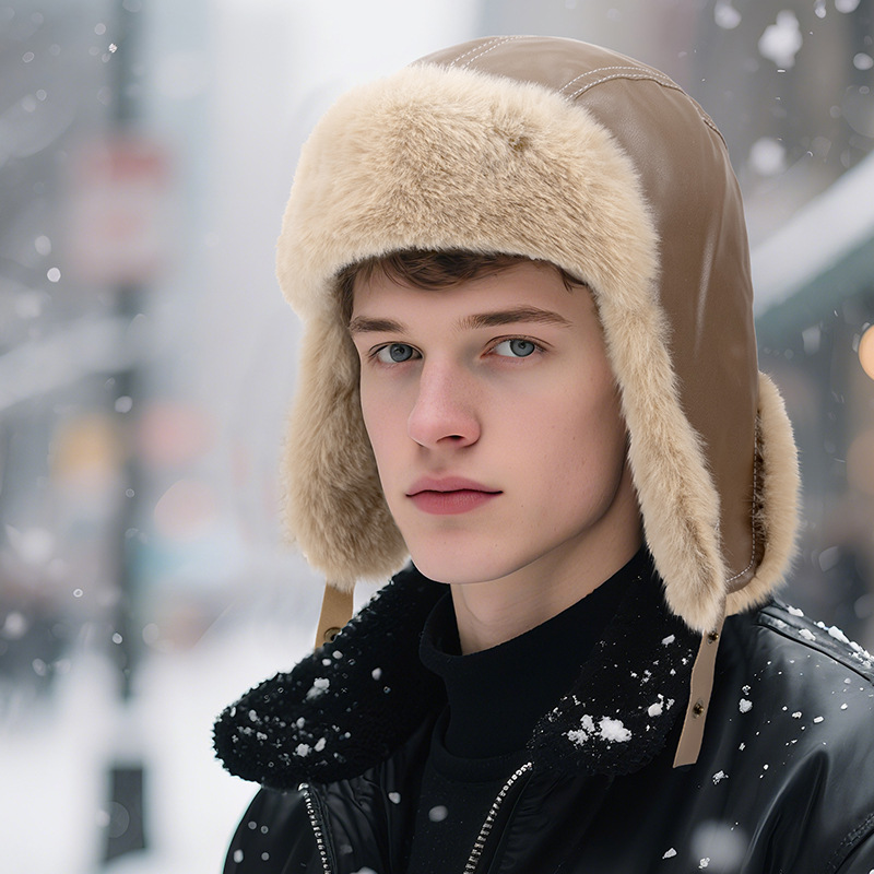 Erkekler için Kışlık Sıcak PU  - Winter Trapper Hat incelemesi ve fiyatı