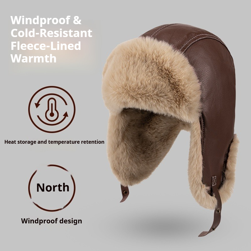 Erkekler için Kışlık Sıcak PU  - Winter Trapper Hat incelemesi ve fiyatı