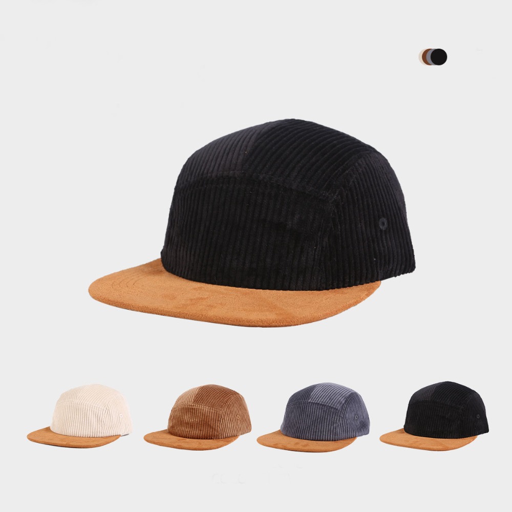 Çok Yönlü Retro Düz Siperli Be - Corduroy Cap 5 Panel incelemesi ve fiyatı
